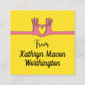 Carte de visite de boîtier pour les mains et le co (Dos)