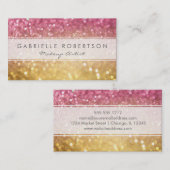 Carte de visite de Bokeh d'arc-en-ciel de parties (Devant / Derrière)