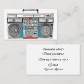 Carte de visite de Boombox (Devant / Derrière)