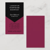 Carte de visite de bord exécutif, Azalea (Devant / Derrière)