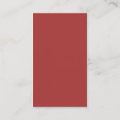Carte de visite de bord exécutif, Crimson (Dos)