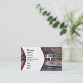 Carte de visite de boucher (Debout devant)