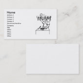 Carte de visite de boucher (Devant / Derrière)