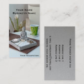 Carte de visite de bouddha Zen Garden (Devant / Derrière)