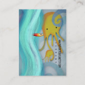 Carte de visite de boue des vagues de l'Océan octo (Dos)