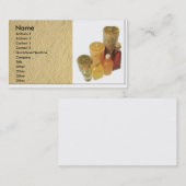 Carte de visite de bougie (Devant / Derrière)