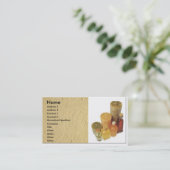 Carte de visite de bougie (Debout devant)