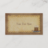 Carte de visite de bougie primitif (Dos)