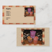 Carte de visite de bougies (Devant / Derrière)