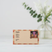 Carte de visite de bougies (Debout devant)