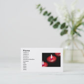 Carte de visite de bougies (Debout devant)