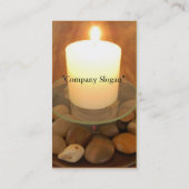 Carte de visite de bougies brûlantes (Dos)