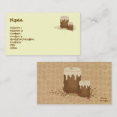 Carte de visite de bougies primitives (Devant / Derrière)