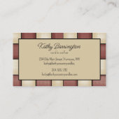 Carte de visite de bougies rustiques Grubby (Dos)