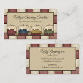 Carte de visite de bougies rustiques Grubby (Devant / Derrière)