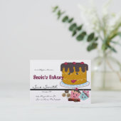 Carte de visite de boulangerie - (Debout devant)