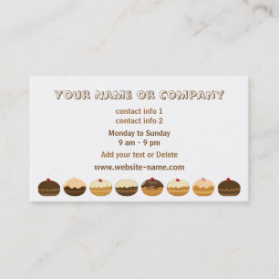 Carte de visite de boulangerie