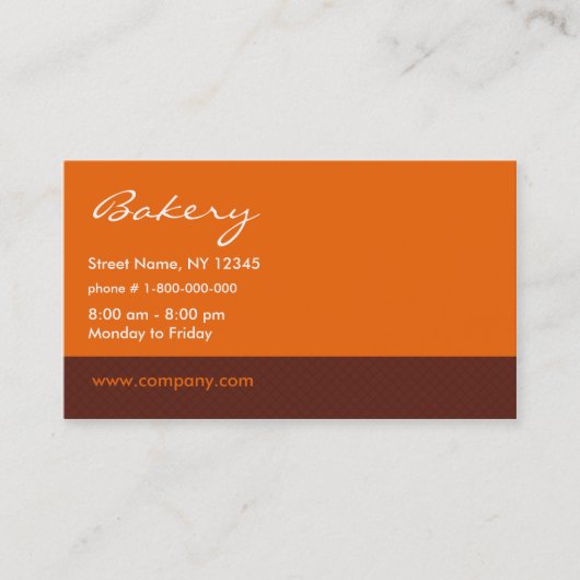 Carte de visite de boulangerie (Devant)