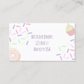 Carte de visite de boulangerie (Dos)