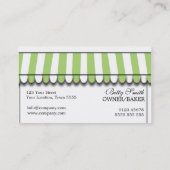 Carte de visite de boulangerie (Dos)