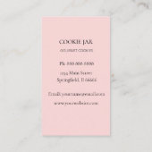 Carte de visite de boulangerie à l'aquarelle (Dos)