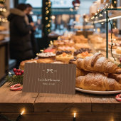 Carte de visite de boulangerie avec code QR à rayu
