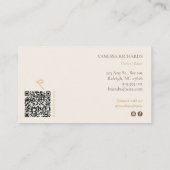 Carte de visite de boulangerie avec code QR à rayu (Dos)