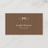 Carte de visite de boulangerie avec code QR à rayu (Devant)