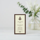 Carte de visite de boulangerie Cake & Cupcakes (Debout devant)
