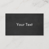 Carte de visite de boulangerie Chalkboard (Dos)