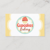 Carte de visite de boulangerie Cupcake (Dos)