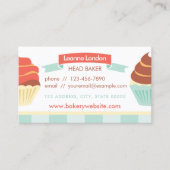 Carte de visite de boulangerie Cupcake (Devant)