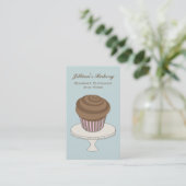 Carte de visite de boulangerie - Cupcake au chocol (Debout devant)