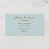 Carte de visite de boulangerie - Cupcake au chocol (Dos)