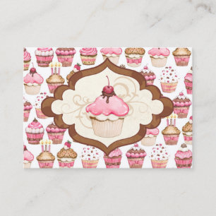 Carte de visite de boulangerie Cupcake - SRF