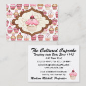 Carte de visite de boulangerie Cupcake - SRF (Devant / Derrière)