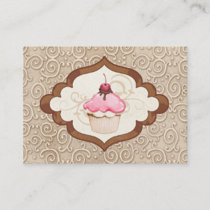 Carte de visite de boulangerie Cupcake - SRF