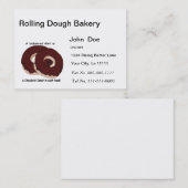 Carte de visite de boulangerie de beignet de (Devant / Derrière)