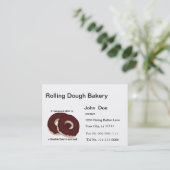 Carte de visite de boulangerie de beignet de (Debout devant)