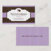 Carte de visite de boulangerie de biscuit (Devant / Derrière)