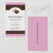 Carte de visite de boulangerie de biscuit (Devant / Derrière)