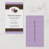 Carte de visite de boulangerie de biscuit (Devant / Derrière)