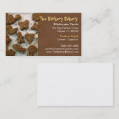 Carte de visite de boulangerie de chien (Devant / Derrière)