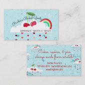 Carte de visite de boulangerie de cuisson de nuage (Devant / Derrière)