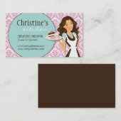 Carte de visite de boulangerie de damassé (Devant / Derrière)