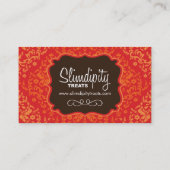 Carte de visite de boulangerie de damassé (Dos)