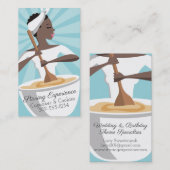 Carte de visite de boulangerie de femme (Devant / Derrière)