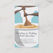 Carte de visite de boulangerie de femme (Dos)