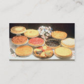 Carte de visite de boulangerie de gâteau au (Dos)