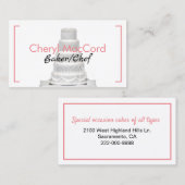 Carte de visite de boulangerie de gâteaux (Devant / Derrière)